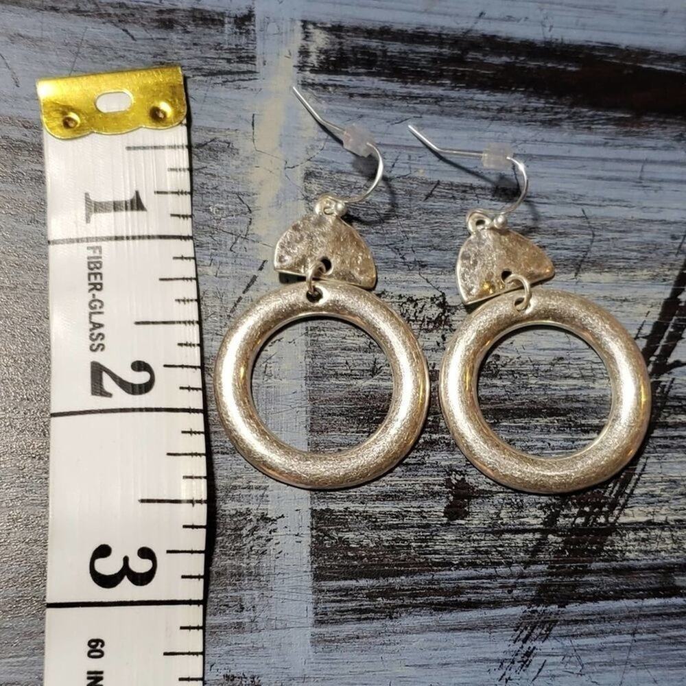 Lucky brand boho silver tone dangly drop chandelier earrings New - Picture 5 of 6
